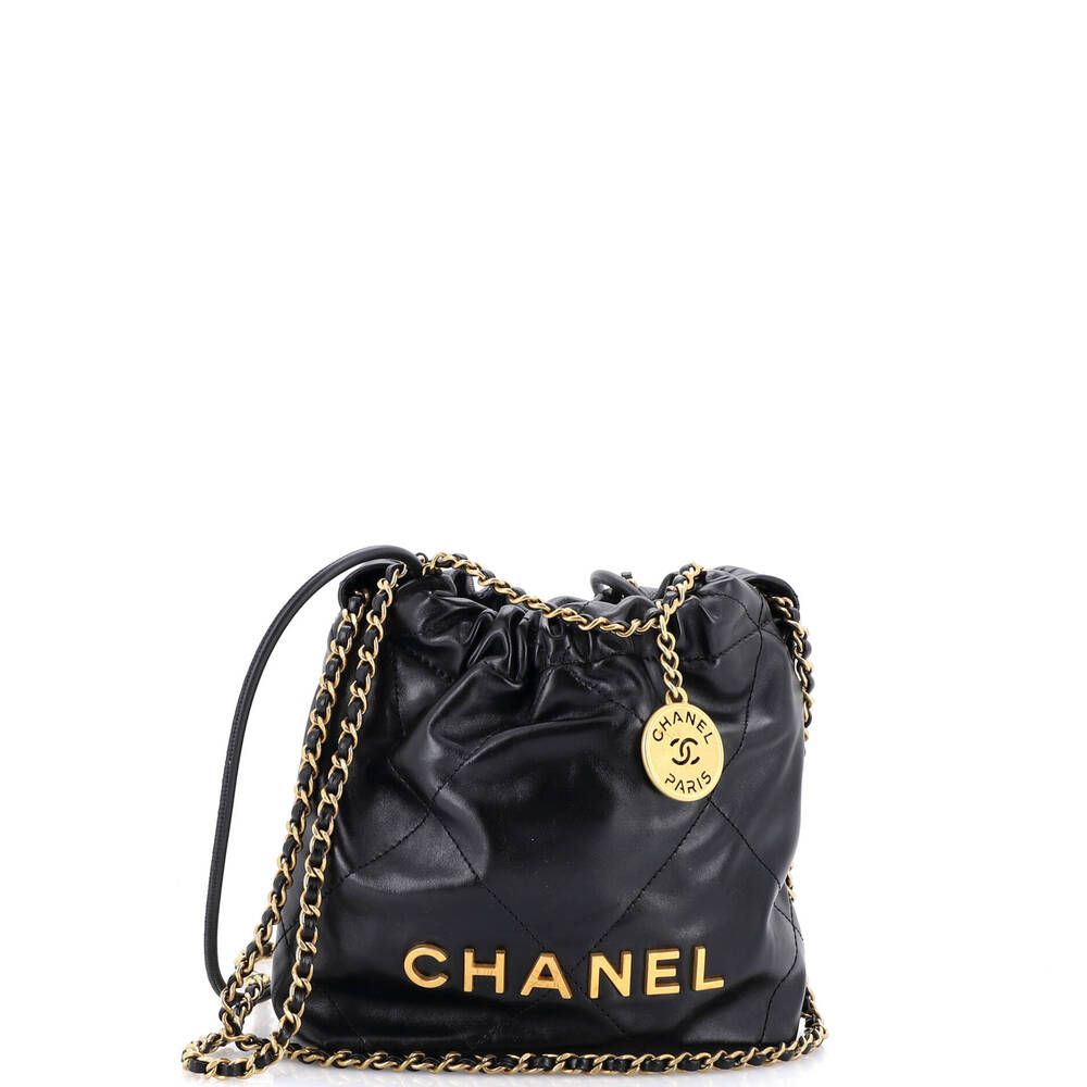 Chanel 22 Chain Hobo Quilted Calfskin #262258C49B